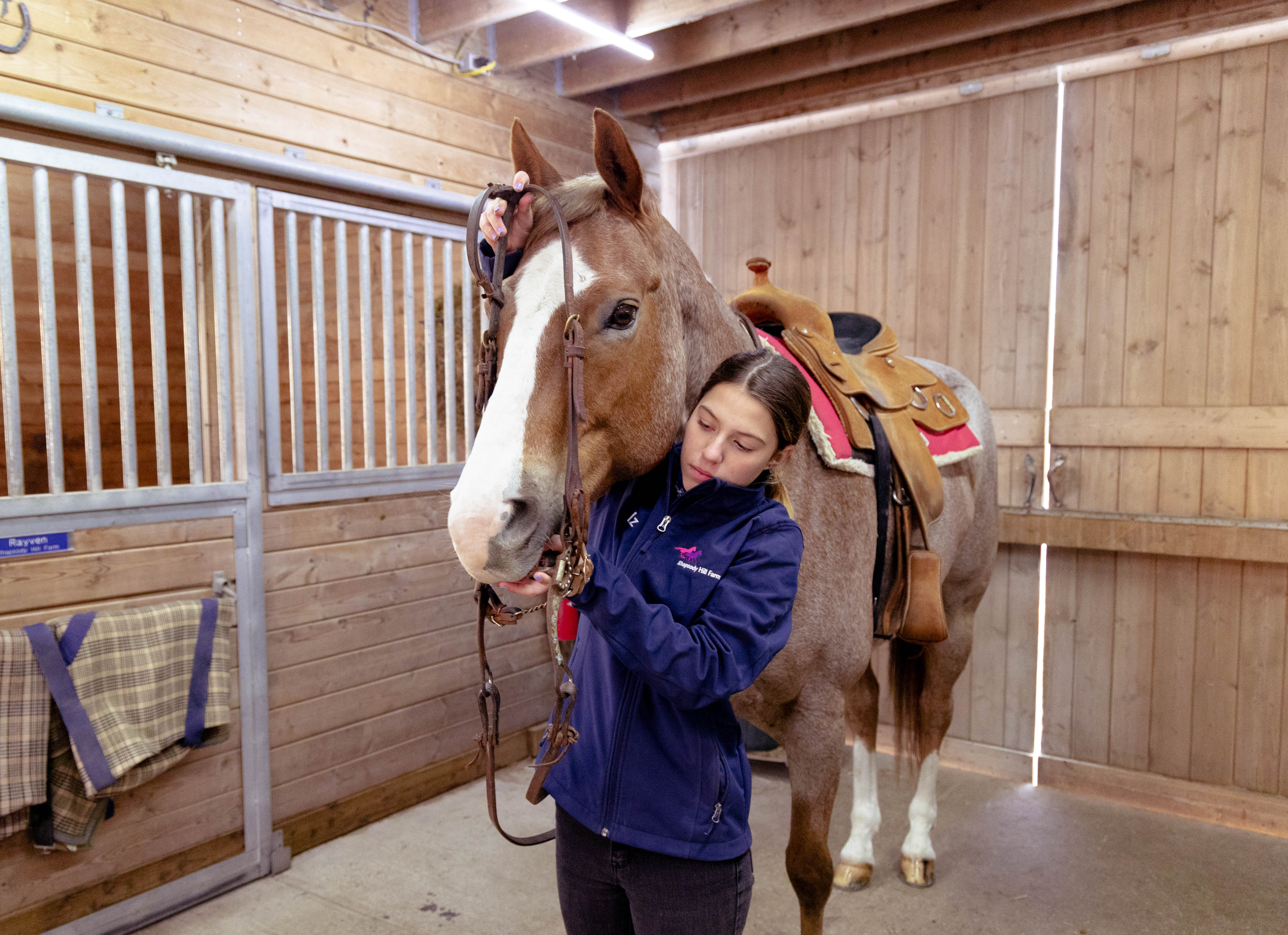 How to put a western bridle on your horse.